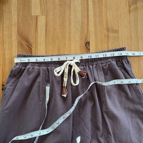 Kidoriman Kireina Jogger Pants L Purple Pull On Elastic Waist Lightweight Loose - Picture 14 of 16